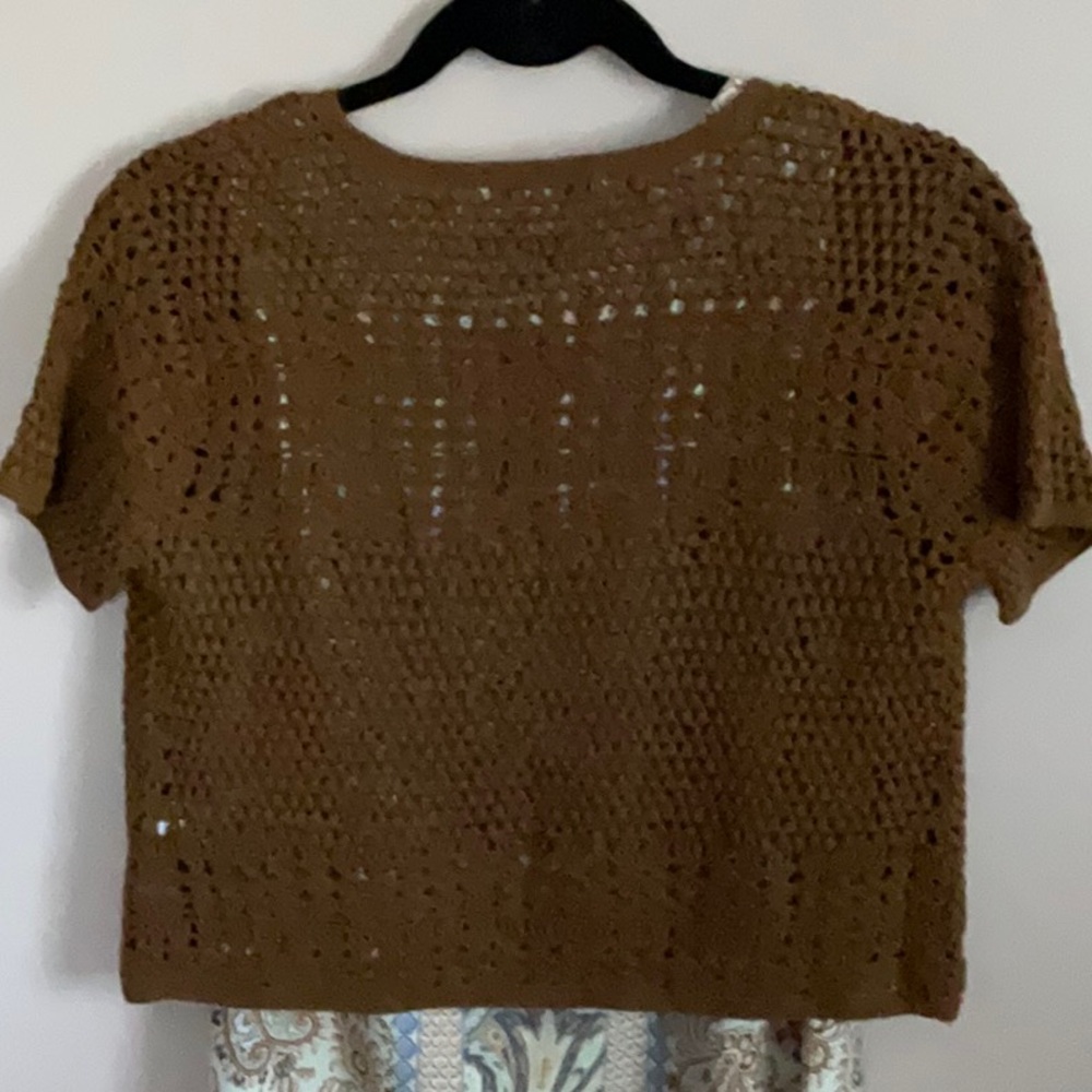 Liz Claiborne Crocheted Shrug Bolero - Picture 2 of 8